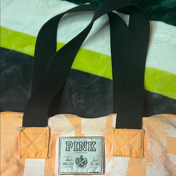 PINK Victoria's Secret Orange Tote Bag - Picture 8 of 14